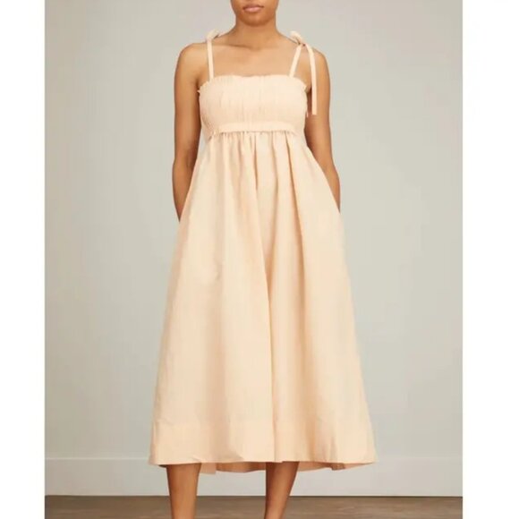 Ulla Johnson Dresses & Skirts - NEW Ulla Johnson Women's Tan and Pink Midi Dress SIZE 8   #2718